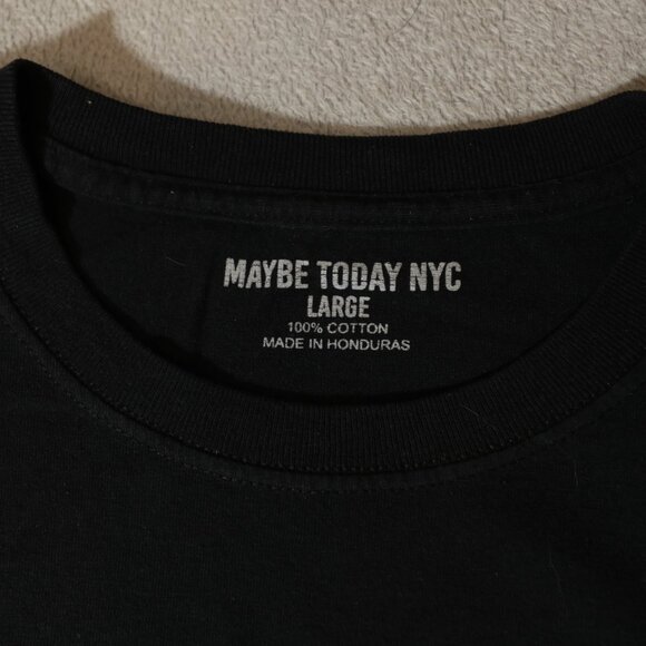 Maybe Today Matilda Oversized Raw Hem Tee (L) - Picture 3 of 7